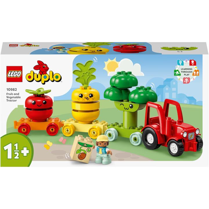 LEGO® DUPLO® - Primul meu tractor cu fructe și legume 10982, 19 piese